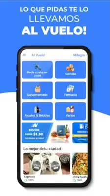 Al Vuelo! - Pide a domicilio android App screenshot 3